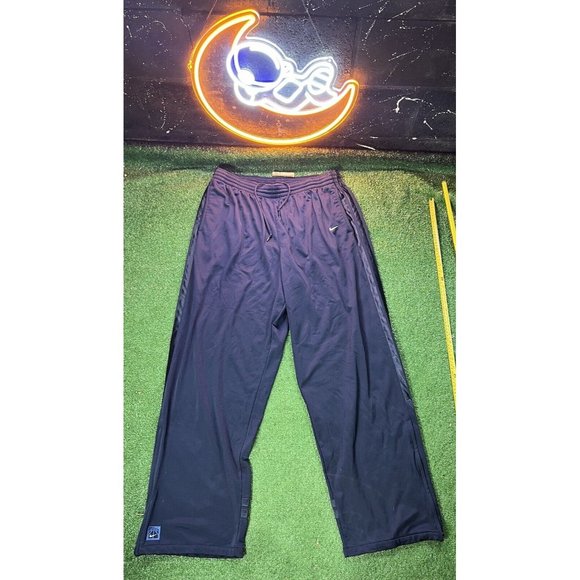 Vintage Nike Basketball Joggers Track Pants Sweats Navy Blue‎ Mens Sz XXL - Picture 1 of 6